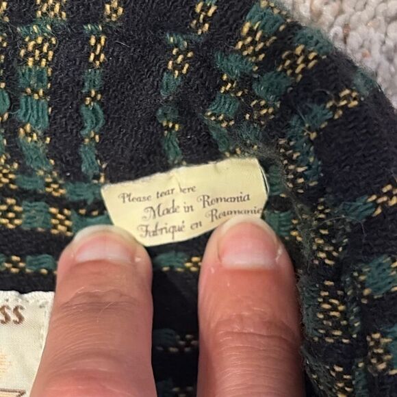 Levi's LVC Stripe Pattern Shirt Size Large Short Horn Western Wear Sanforized Vt - Picture 6 of 7